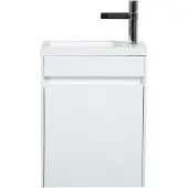 Guido Gusto Fonteinmeubel Antonio 40cm mat wit met mat witte wastafel
