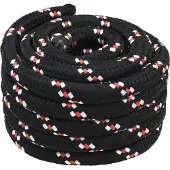 vidaXL Boottouw 4 mm 5 m Zwart en Rood