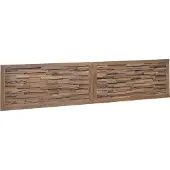 vidaXL Bed Hoofdbord Naturel Massief Teakhout