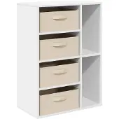 vidaXL Dressoir Wit 60 x 33,5 x 84 cm