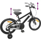 vidaXL Kinderfiets 16 Inch voor 4-6 jaar oud Zwart