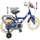 vidaXL Kinderfiets 14 Inch voor 3-5 jaar oud Donkerblauw