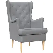vidaXL Fauteuil Lichtgrijs Stof