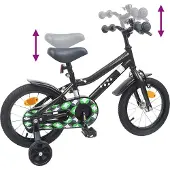 vidaXL Kinderfiets 16 Inch voor 4-6 jaar oud Zwart