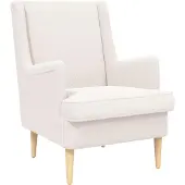 vidaXL Fauteuil Crèmekleurig Bouclé