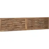 vidaXL Bed Hoofdbord Naturel Massief Teakhout