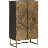 vidaXL Highboard Koper 53,5 x 30 x 95 cm
