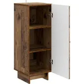 vidaXL Dressoir Oud hout 33 x 34,5 x 90 cm Bewerkt hout