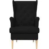 vidaXL Fauteuil Zwart Stof
