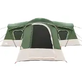 vidaXL Familietent 14-persoons Groen 185T Polyester met PU Coating