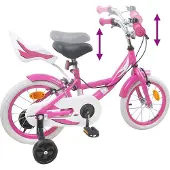 vidaXL Kinderfiets 16 Inch voor 4-6 jaar oud Roze
