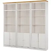Notio Living Anita- Boekenkast in klassiek landhuisdesign van grenenhoutB WH