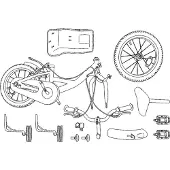 vidaXL Kinderfiets 16 Inch voor 4-6 jaar oud Wit