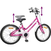 vidaXL Kinderfiets 20 Inch voor 6-11 jaar oud Roze Wit