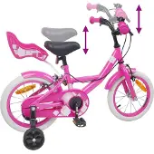 vidaXL Kinderfiets 14 Inch voor 3-5 jaar oud Roze