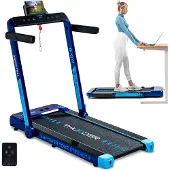 Thunder RACE-BLUE - Opvouwbare loopband en walkingpad - 14 km/u - 130 kg
