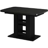 Vicco Eettafel Fenaro, Zwart, 120-160 x 80 cm