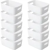 OEM Opbergmand van kunststof met witte handgrepen