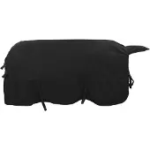 vidaXL Paardendeken Zwart 125 cm Polyester Fleece
