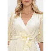 Freebird Dames Jurken Wv-lyo-lurex-26-1 - Creme - Maat S