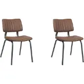 Label51 Eetkamerstoel gusto - pu-leder set van 2