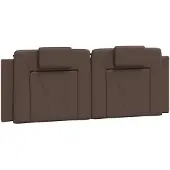 vidaXL Hoofdbordkussen "Viana" 120 cm kunstleer bruin