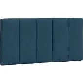 vidaXL Hoofdbordkussen "Hanko" 100 cm fluweel blauw