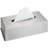 OEM Stijlvolle tissuebox van roestvrij staal met een glanzende afwerking