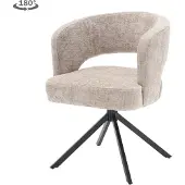 Tower Living Eetkamerstoel Mura - Beige Stof - 62x60x81cm