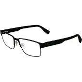 Lacoste L2298 N 54/17/145 Matte zwarte Metalen Zonnebril MAN L2298 N