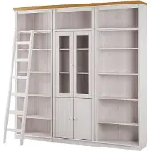 Notio Living Anita- Boekenkast in klassiek landhuisdesign van grenenhoutD WH
