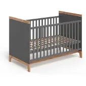 VitaliSpa Babybed Malia Grijs/Kunstnijverheid 70x140 cm, Model 58332