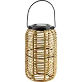 Mondex Solar lantaarn Polypropyleen SOKKE NATURE 15x15x25/36 cm Naturel 1 stuk