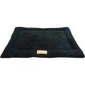 OEM Hondenbed van fleece, zwart, geschikt voor hondenkooien, 76 cm