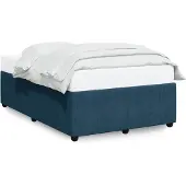 vidaXL Bedframe fluweel blauw 120x200 cm