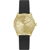 GUESS Analoog horloge 'MARGO' goud / zwart