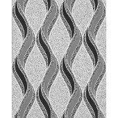 EDEM Design behangpapier 1025-16 granietpleister golven patroon lichtgrijs zwart zilver