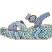 Rieker Sandalen Hak Sandalen Hak - Blauw - Maat 42