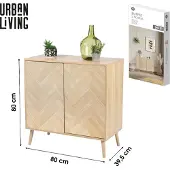 Urban Living "SHELBY" Dressoir met 2 deuren met push-pull systeem 80x40xH80 cm