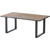 Vicco Avido Eettafel – 180 x 100 cm Krachtige eik goud
