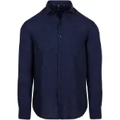 State of Art Donkerblauw overhem wijde fit