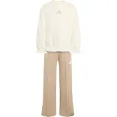 Adidas Trainingspak 'Seasonals' donkerbeige / wit