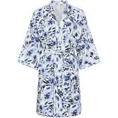 LASCANA Kimono marine / lichtblauw / wit