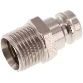 Tameson RVS DN 9 Tempereerkoppeling Insteeknippel M16x1.5 Buitendraad Dubbele afsluiting
