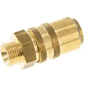 Tameson Messing DN 9 Tempereerkoppeling Snelkoppeling M16x1.5 Buitendraad Dubbele afsluiting