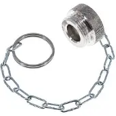 Tameson NPT 1/4" Aluminium Stofbeschermingskap voor snelkoppeling met ketting