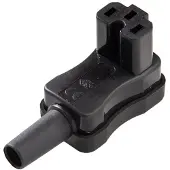 Kaiser Martin Haakse Stekker C15A Zwart - 793/sw [25 stuks]