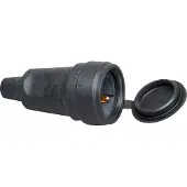 Kopp Volrubber contraststop met deksel zwart - 181016003 [10 stuks]