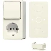 JUNG AP600 witte combischakelaar met RA-bundel - B676A
