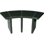 Ferm Living Deya curved zitbank Donkergroen, 110x40x45,5 cm